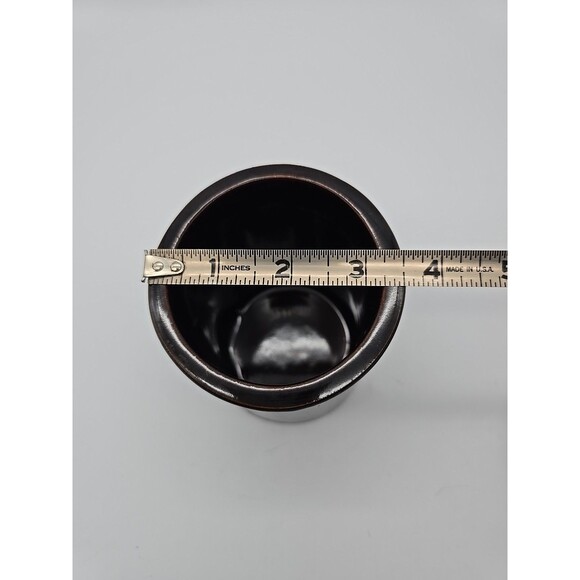 Crock Pot Brown Glazed Pottery Stoneware w/ No Latch - Picture 8 of 8